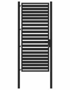 vidaXL Záhradná bránka uzamykateľná čierna 100x200 cm hliníková