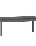 vidaXL Záhradná lavica sivá 109x44x45 cm masívna borovica