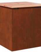vidaXL Záhradná lavička 1 -Seater 40 x 40 x 43 cm Hrdzavý Štvorcový