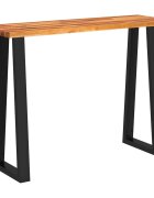vidaXL Záhradná lavička so živou hranou 110x35x80 cm akáciový masív