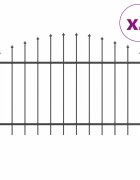 vidaXL Záhradný plot WOERDEN 2 ks 170 x 140 cm Sivá