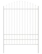 vidaXL Záhradný plot WOERDEN 4 ks 170 x 225 cm Biela