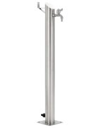 vidaXL Záhradný stĺpik na vodu nehrdzavejúca oceľ okrúhly 95 cm