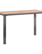 vidaXL Záhradný stôl antracitovo hnedý 123x60x74 cm akáciový masív