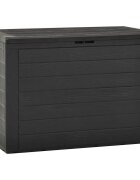 vidaXL Záhradný úložný box antracitový 78x44x55 cm