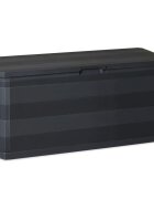 vidaXL Záhradný úložný box čierny 117x45x56 cm