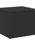 vidaXL Záhradný úložný box čierny 291 l polyratan