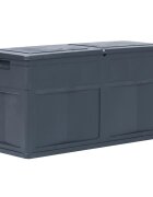 vidaXL Záhradný úložný box čierny 320 l
