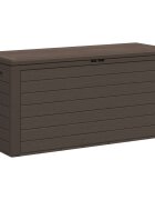 vidaXL Záhradný úložný box hnedý 116x44x55 cm