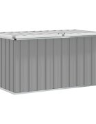 vidaXL Záhradný úložný box sivý 129x67x65 cm