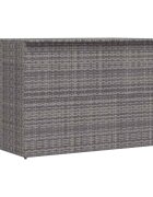 vidaXL Záhradný úložný box sivý 150x100x100 cm polyratanový