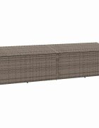 vidaXL Záhradný úložný box sivý 220x50x58 cm polyratan