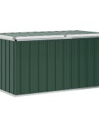 vidaXL Záhradný úložný box zelený 129x67x65 cm