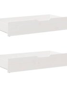 vidaXL Zásuvky pod posteľ 2 ks biele 90x55x17 cm masívna borovica
