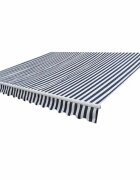 vidaXL Zaťahovacia markíza s motorom 400 cm modro-biela