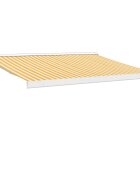 vidaXL Zaťahovacia markíza žltá a biela 35x25 m látka a hliník