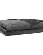 vidaXL Záťažová deka Antracitová 155 x 220 cm 11 kg 100% Bavlna 205T