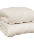 vidaXL Záťažová prikrývka bledokrémová 200x220 cm 13 kg látka
