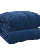 vidaXL Záťažová prikrývka modrá 200x220 cm 13 kg látka