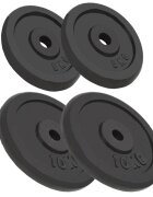 vidaXL Závažia na činky 4 ks 2x10 kg+2x5 kg liatina