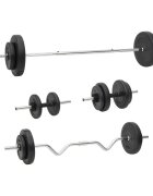 vidaXL Závažia na obojručnú a jednoručnú činku 60 kg