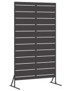 vidaXL Záves na zabezpečenie súkromia 100 x 50 x 180 cm Oceľ Čierna