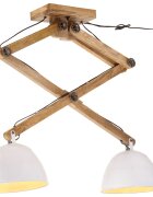 vidaXL Závesná lampa 25 W biela 29x18x85 cm E27