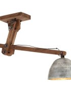 vidaXL Závesná lampa 25 W starožitná strieborná 105x30x65-108cm E27