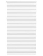 vidaXL Zebra roleta biela 130x200 cm šírka látky 1259cm polyester