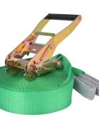 vidaXL Zelené lano na chodenie/slackline 15 m x 50 mm 150 kg