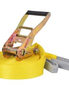vidaXL Žlté lano na chodenie/slackline 15 m x 50 mm 150 kg