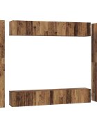 vidaXL Zostava TV skriniek 10 ks 305 x 30 x 90 cm Staré drevo