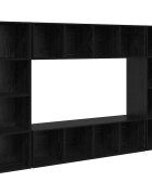 vidaXL Zostava TV skriniek 4 ks 37 x 37 x 1425 cm Čierna