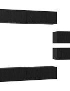 vidaXL Zostava TV skriniek 6 ks 80 x 30 x 30 cm Čierny dub