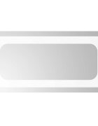 vidaXL Zrkadlo do kúpeľne s LED Priehľadná 40 x 20 cm tvrdené sklo