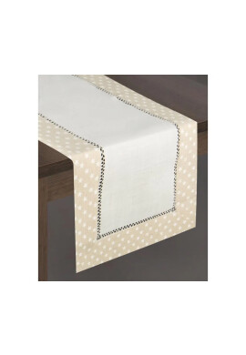 Eurofirany Stredový obrus Dori Cream Beige 40x140 cm - Redecor.sk