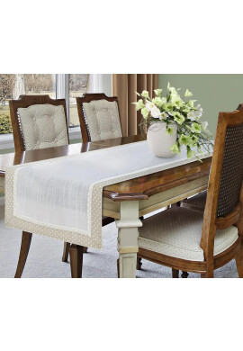 Eurofirany Stredový obrus Doris White Beige 40x cm - Redecor.sk