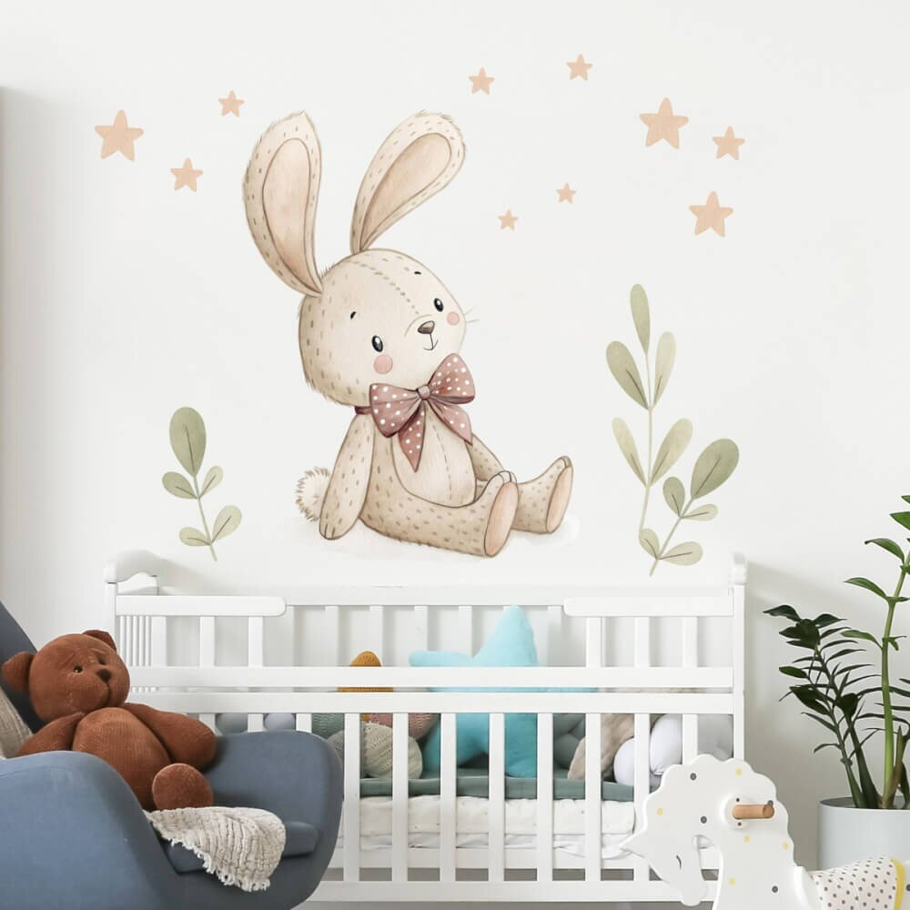 INSPIO Detská tapeta - Zajac na lúke