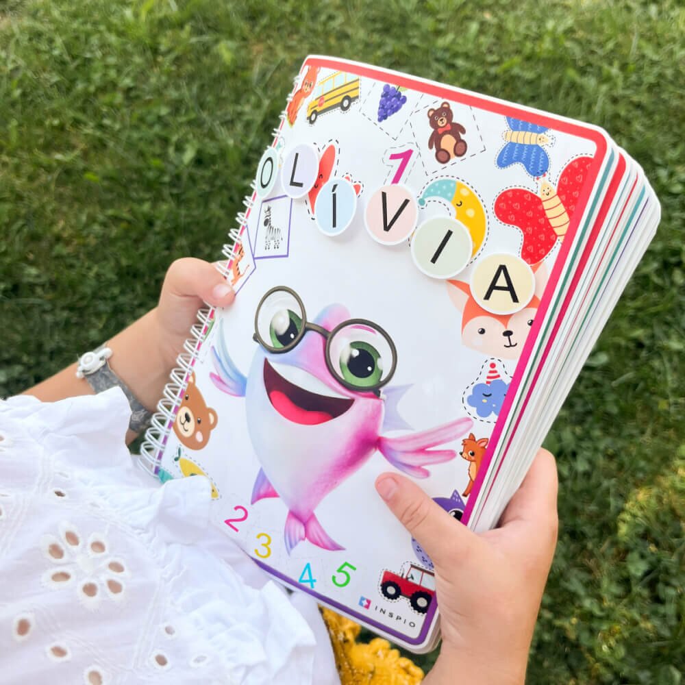 INSPIO Interaktívna XXL Montessori kniha pre deti - 233 doplnkov + 64 strán