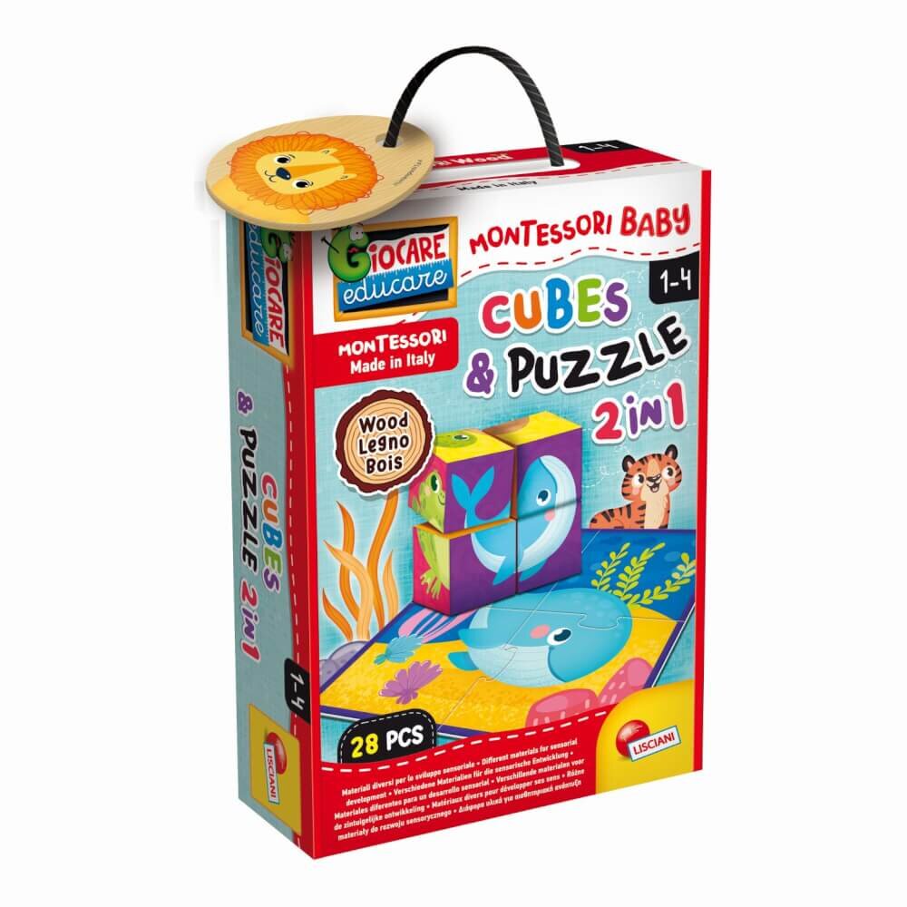 INSPIO MONTESSORI DREVENÉ KOCKY A PUZZLE