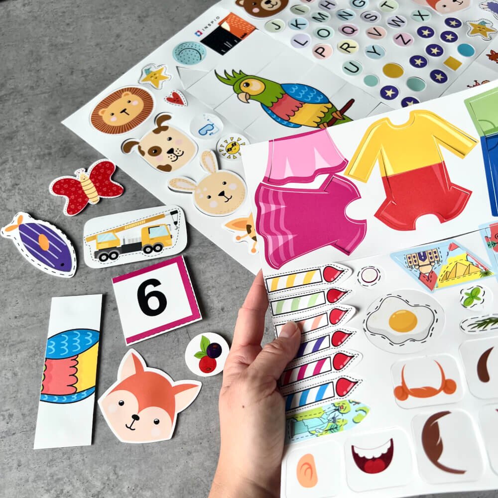 INSPIO Náhradné doplnky ku Montessori knihe - výber max. 7 ks