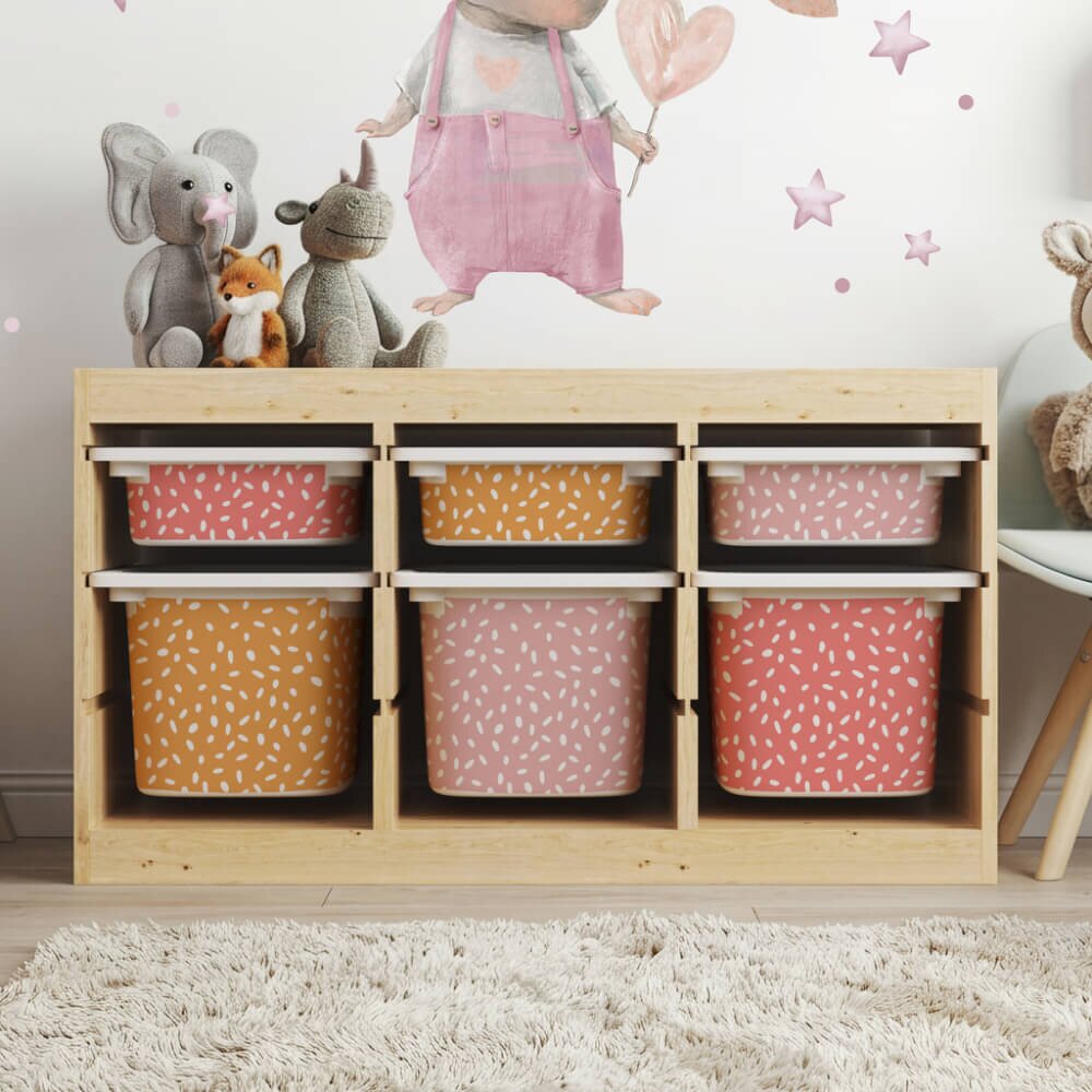 INSPIO Nálepka na box IKEA TROFAST – vzor BOHO