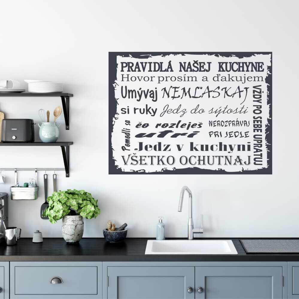 INSPIO Nálepka na stenu - Naša kuchyňa