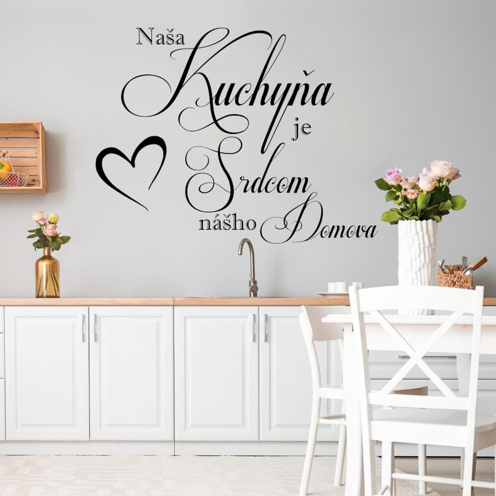 INSPIO Nálepka s textom - Kuchyňa je...