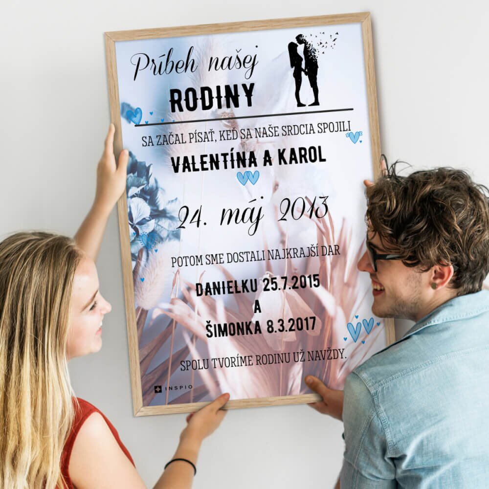INSPIO Obraz na stenu - Príbeh našej rodiny