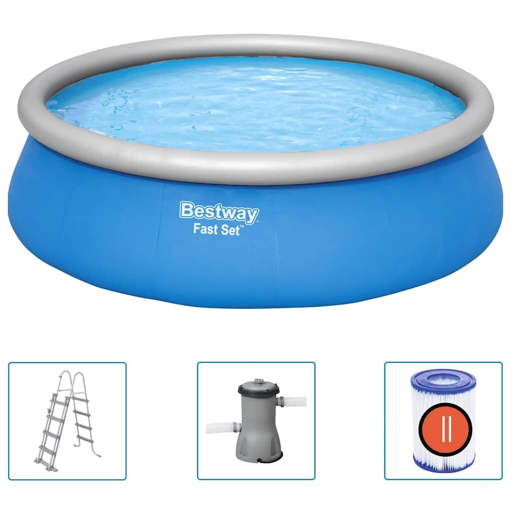 Bestway Fast Set Sada nafukovacieho bazéna okrúhla 457x122 cm