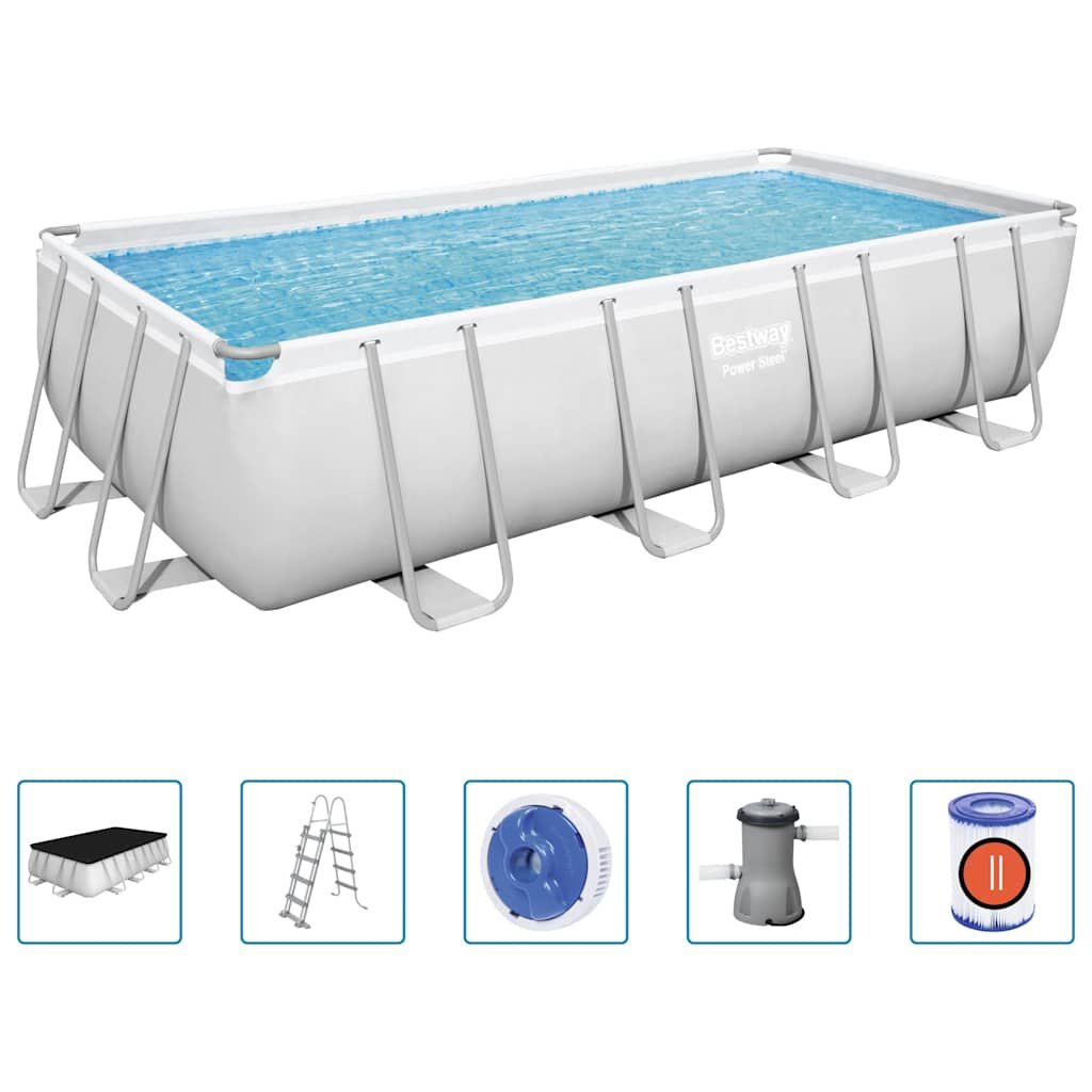 Bestway Power Steel bazénová sada obdĺžnik 488x244x122 cm