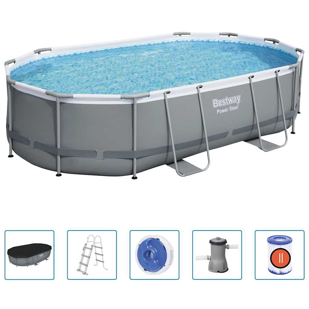 Bestway Power Steel bazénová sada ovál 488x305x107 cm