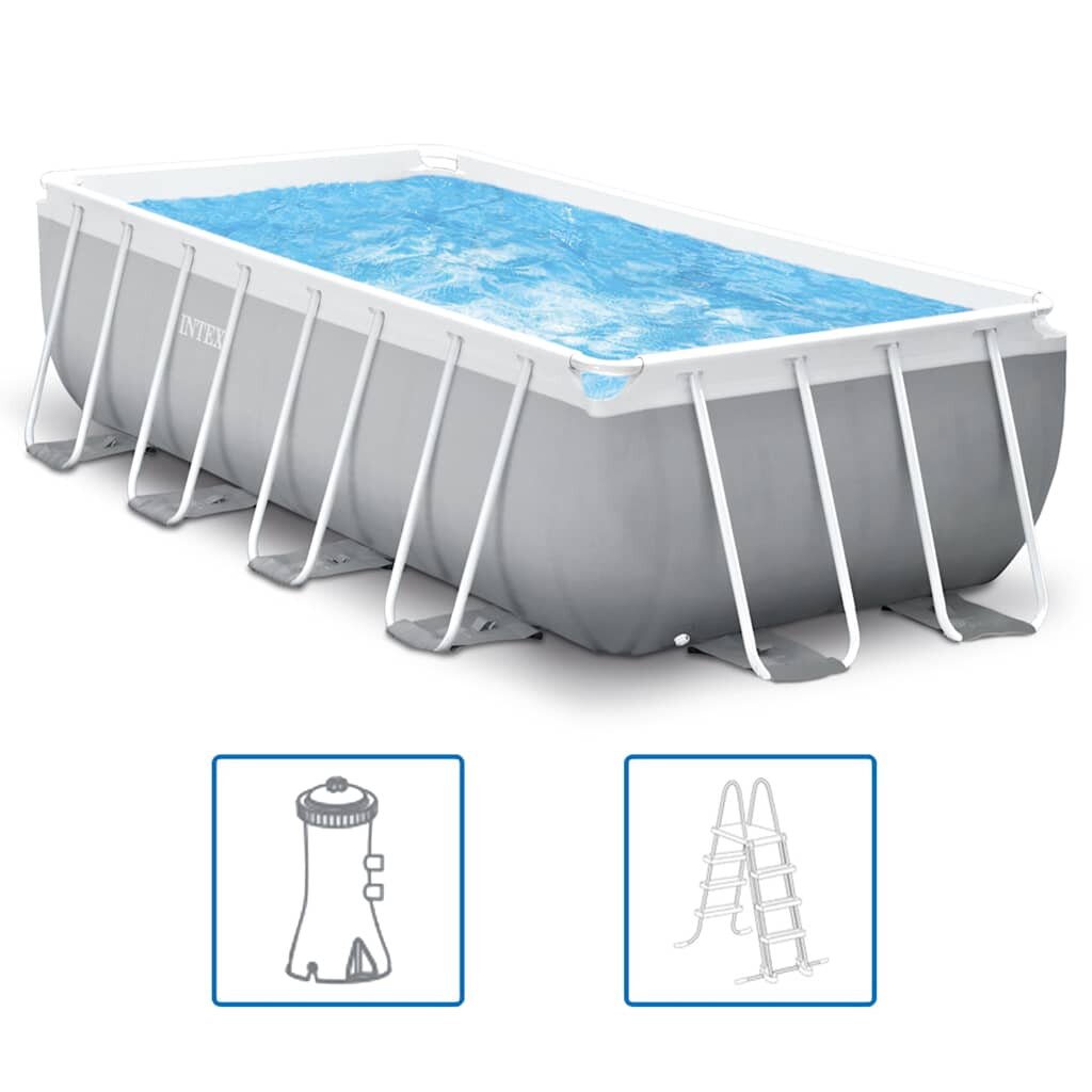 INTEX Bazénová súprava Prism Frame obdĺžniková 400x200x100 cm