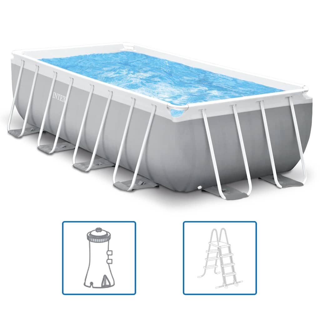 INTEX Bazénová súprava Prism Frame obdĺžniková 400x200x100 cm